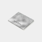Silver Sparkle Post-it® Notes (Schuin)