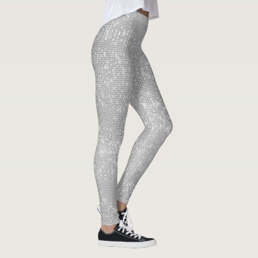 Silver Sparkle Shimmery-Leggings Leggings (Rechts)
