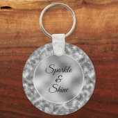 Silver Sparkle Sleutelhanger (Voorkant)