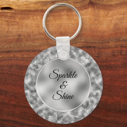 Silver Sparkle Sleutelhanger (Voorkant)