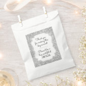 Silver Sparkle Snoep Bar Buffet Bruiloft Favor Bag Bedankzakje (Geknipt)
