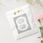 Silver Sparkle Snoep Bar Buffet Bruiloft Favor Bag Bedankzakje (Gezegeld)