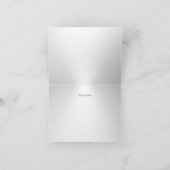 Silver Sparkle Snowflake Bedankt Card (Binnen)