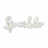 Silver Sparkle Sticker (Voorkant)
