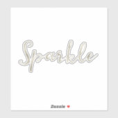 Silver Sparkle Sticker (Vel)
