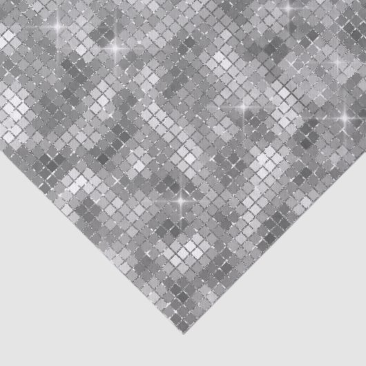 Silver Sparkle Tissuepapier (Detail)