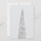 Silver Sparkle Unicorn Verjaardag Kaart (Achterkant)