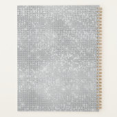 Silver Sparkle Uw foto Gepersonaliseerde offerte Planner (Achterkant)