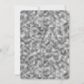 Silver Sparkle Vrijgezellenfeest Kaart (Achterkant)