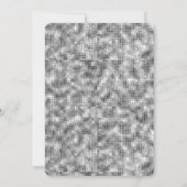 Silver Sparkle Vrijgezellenfeest Kaart (Achterkant)