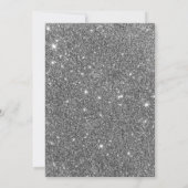 Silver Sparkle Weddenfoto Hartelijk dank Kaart (Achterkant)
