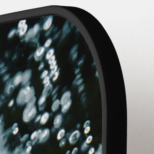 Silver sparkles Bevroren ijzeborrels Monogram Pickleball Paddle (Links Detail)