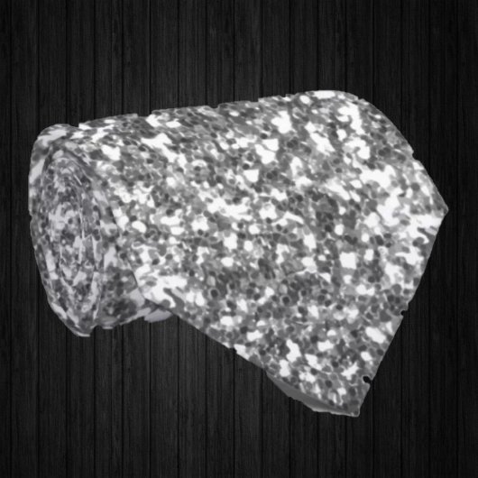 Silver Sparkles Faux Glitter Fancy Luxe Stropdas