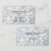 Silver Sparkles Visitekaartje (Voorkant / Achterkant)