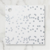 Silver Sparkles Volledig  Let's Party Bedankjes Labels (Voorkant)