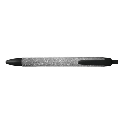 Silver Sparkles Zwarte Inkt Pen (Achterkant)