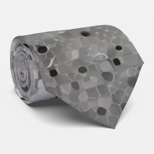 Silver Sparkling Sequin Stropdas (Opgerold)