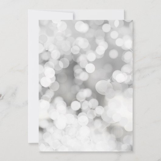 Silver Sparkly, Black Kerstboom en Gifts Kaart (Achterkant)