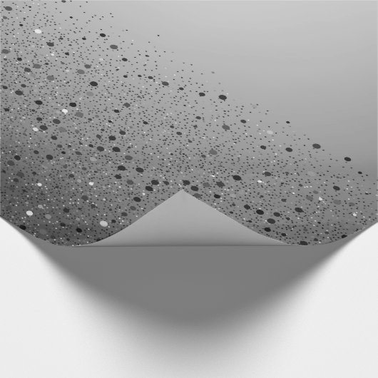 Silver Sparkly Glitter Sweet 16 Birthday Party Cadeaupapier (Hoek)