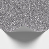 Silver Sparkly Glittery Vibrant Cadeaupapier (Hoek)
