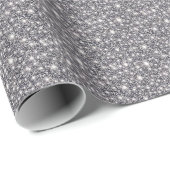 Silver Sparkly Glittery Vibrant Cadeaupapier (Rol Hoek)