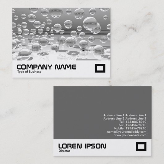 Silver Spheres Visitekaartje (Voorkant / Achterkant)