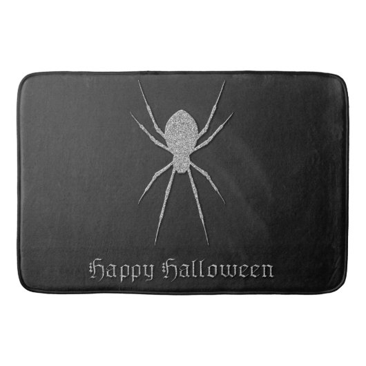 Silver Spider Halloween Badmat (Voorkant)