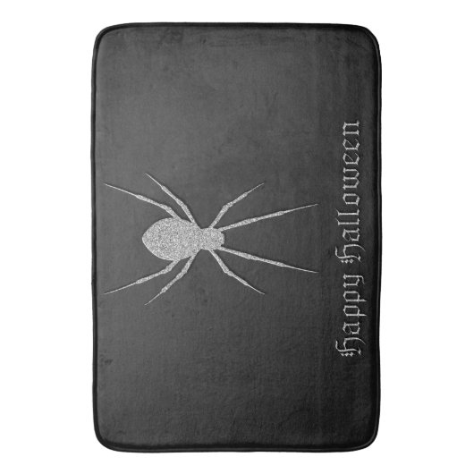 Silver Spider Halloween Badmat (Voorkant Verticaal)