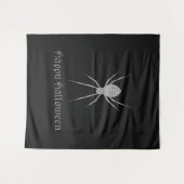 Silver Spider Halloween foto achtergrond Wandkleed (Voorkant (horizontaal))