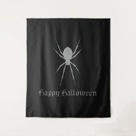 Silver Spider Halloween foto achtergrond Wandkleed