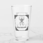 Silver Spider Halloween Glas (Voorkant)