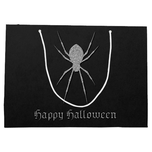 Silver Spider Halloween Groot Cadeauzakje (Achterkant)