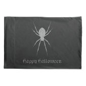 Silver Spider Halloween Kussensloop (Achterkant)