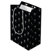 Silver Spider Halloween Medium Cadeauzakje (Achterkant Gekanteld)