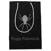 Silver Spider Halloween Medium Cadeauzakje (Voorkant)