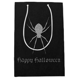 Silver Spider Halloween Medium Cadeauzakje