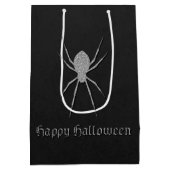 Silver Spider Halloween Medium Cadeauzakje (Achterkant)