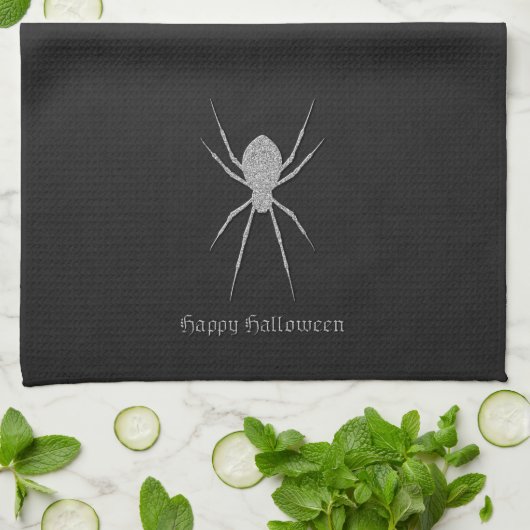 Silver Spider Halloween Theedoek (Gevouwen)