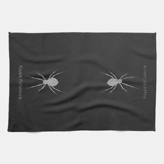 Silver Spider Halloween Theedoek (Horizontaal)