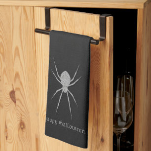 Silver Spider Halloween Theedoek