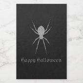 Silver Spider Halloween Wijn Etiket (Enkel label)