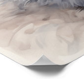 Silver Spirit Animal Fox Poster (Hoek)