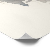 Silver Spirit Animal Horse Poster (Hoek)