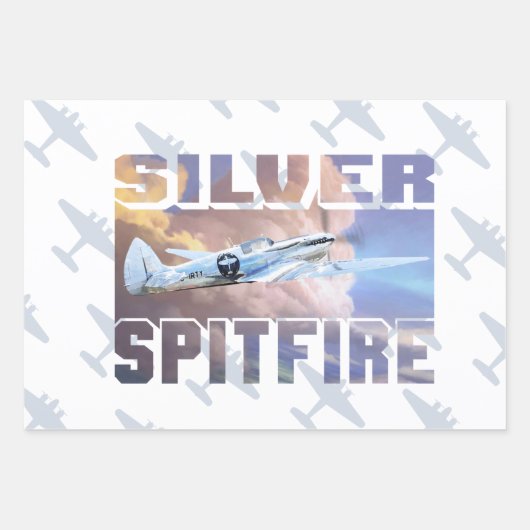 Silver Spitfire Inpakpapier Vel (Voorkant 3)