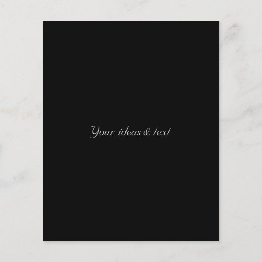   Silver Spoon Fork Restaurant Cafe Flyer (Achterkant)