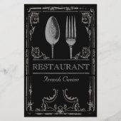 Silver Spoon Fork Restaurant Cafe Flyer (Voorkant)
