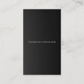 Silver Spoon Fork Restaurant Chef Visitekaartje (Achterkant)