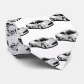 Silver Sportauto Stropdas (Opgerold)