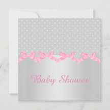 SILVER SPOT BABY SHOWER INVITATIE