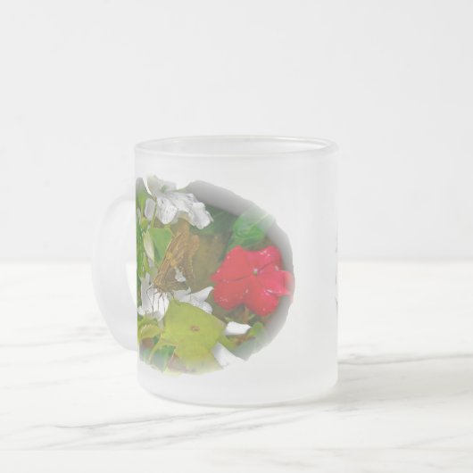 Silver Spoted Skipper Butterfly Matglas Koffiemok (Voorkant links)